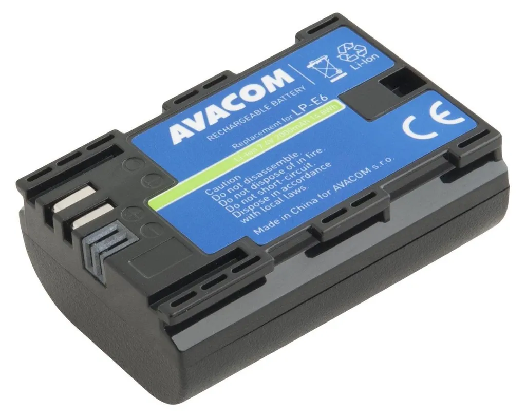 Batterie de Rechange LP-E6 pour Boîtier Canon 2000mAh Idéal Voyage