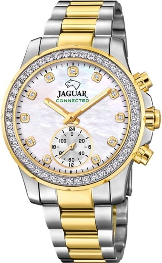 Jaguar Damen Multifunktion Uhr Connected Edelstahl silber Produktbild 