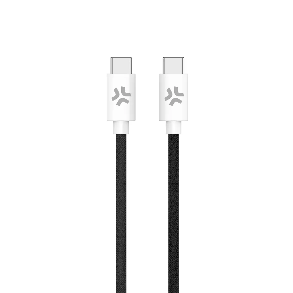 Cavo Celly USB-C Power Delivery 60W 150cm Tessuto USBCUSBCCOTTBK