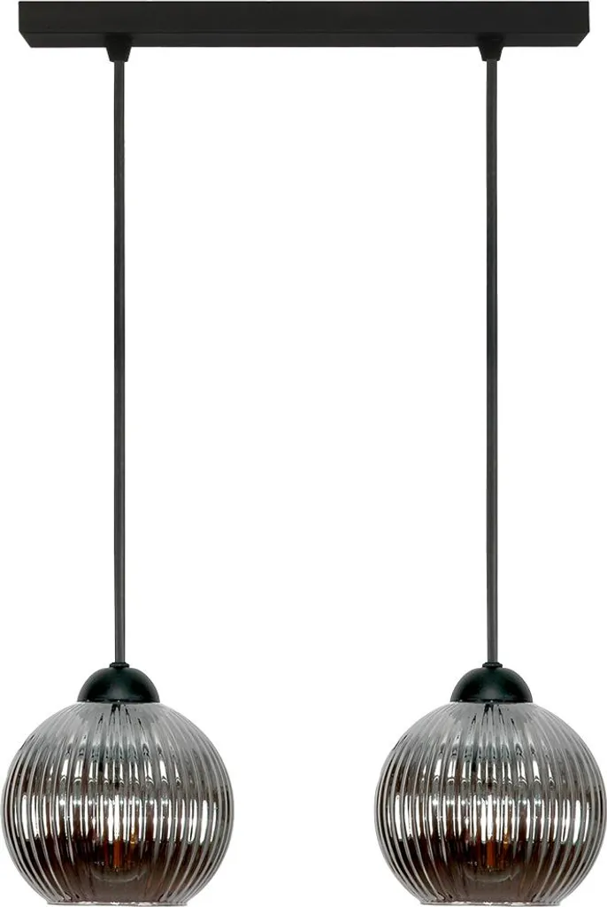 Suspension Noire avec Abat-Jour Sphérique Graphite Sfera 15-058 Chic