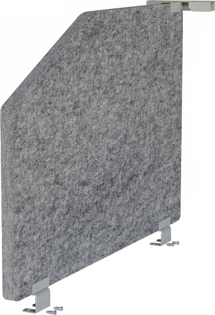 Cloison de bureau acoustique ARS 1 séparateur phonique gris chiné 80cm
