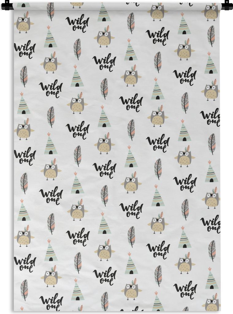 MuchoWow Wandteppich Wandbehang Illustrationen - Farben - Muster 120x180 cm Tapisserie Dekoration Wandtuch - Schlafzimmer - Dekorationen für das...