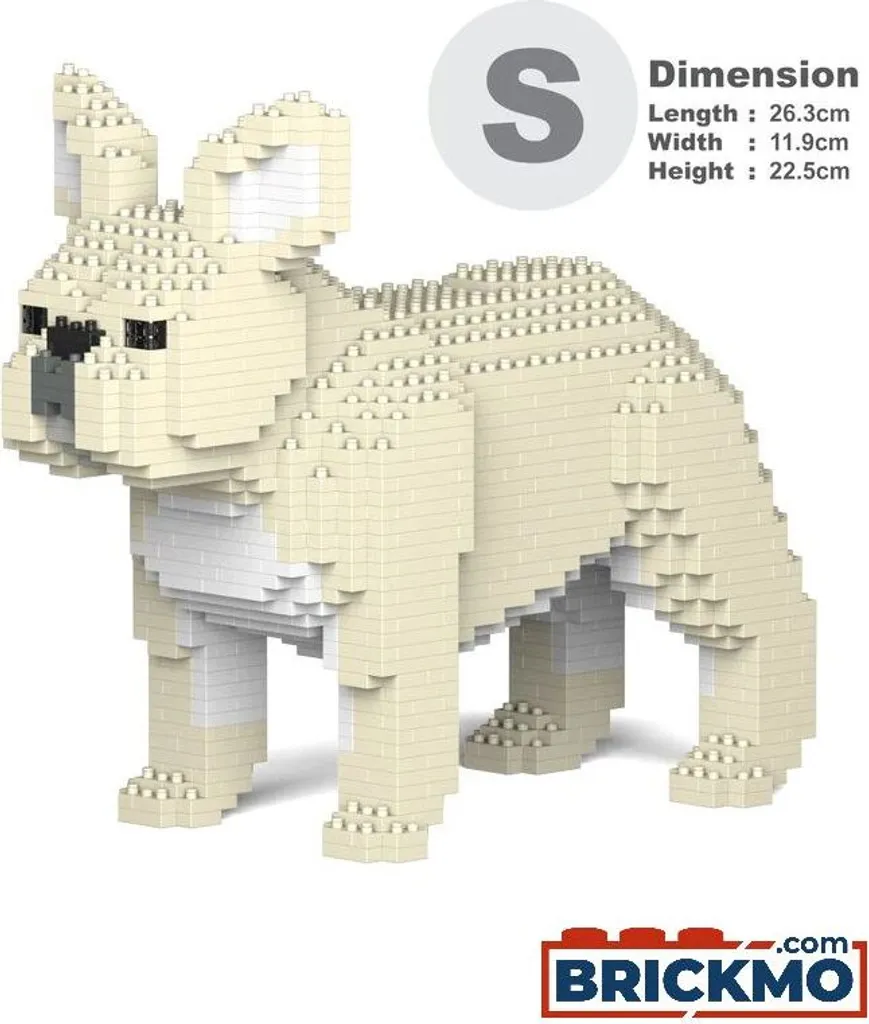 Bouledogue Français JEKCA ST19FB02-M02 : Sculpture 3D Solide sans Colle