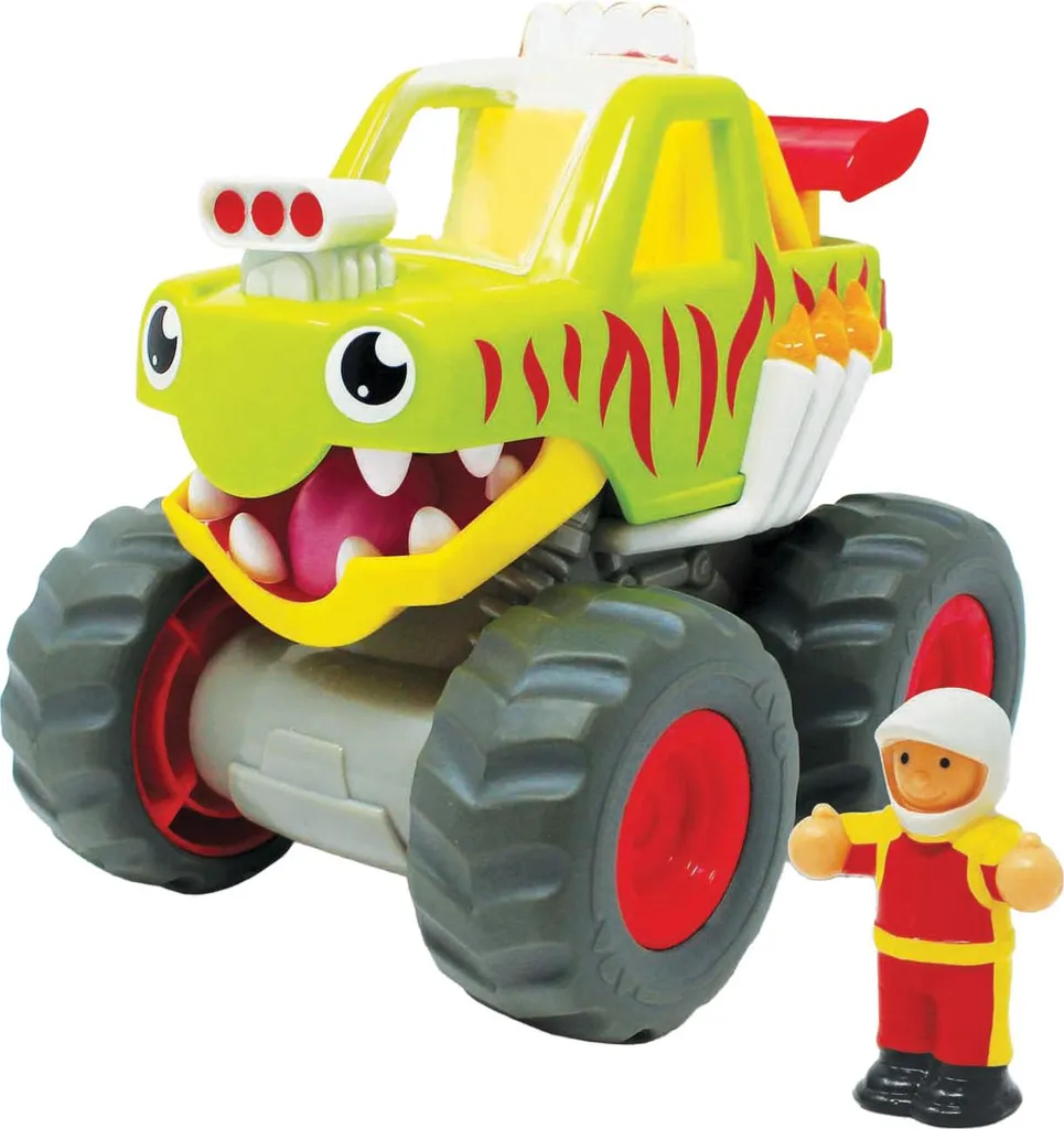 Camion Monstre Mack WOW Toys avec Moteur Friction et Suspension Souple