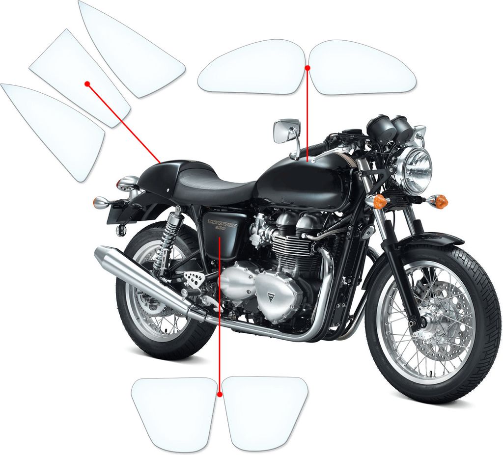 Lackschutzfolie Steinschlagschutz passend für Triumph Produktbild 