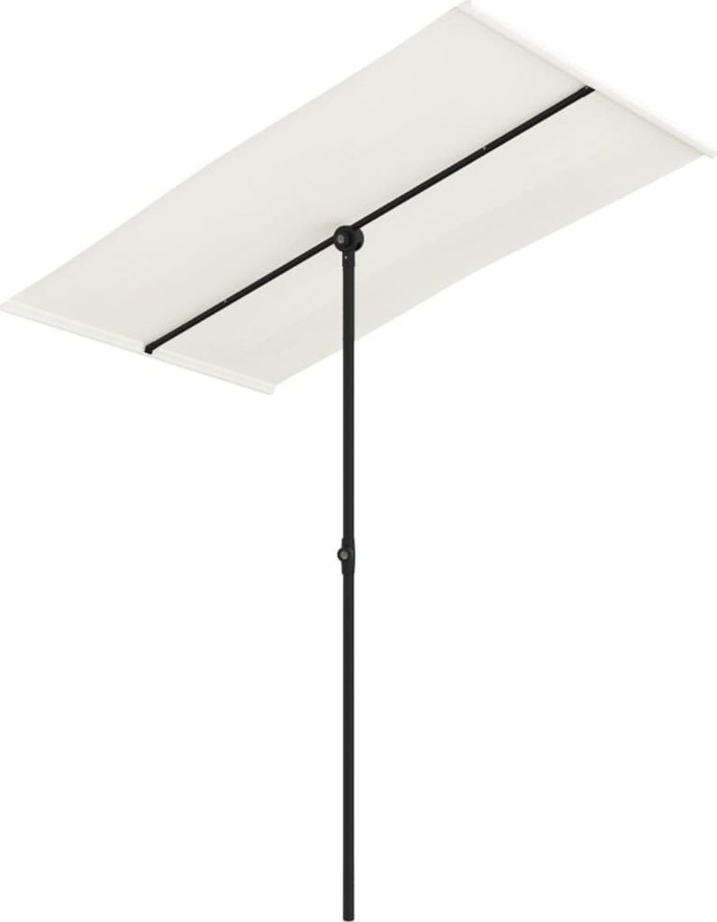 vidaXL Parasol z aluminiowym drążkiem 180x110 cm Piaskowa Zdjęcie produktu 