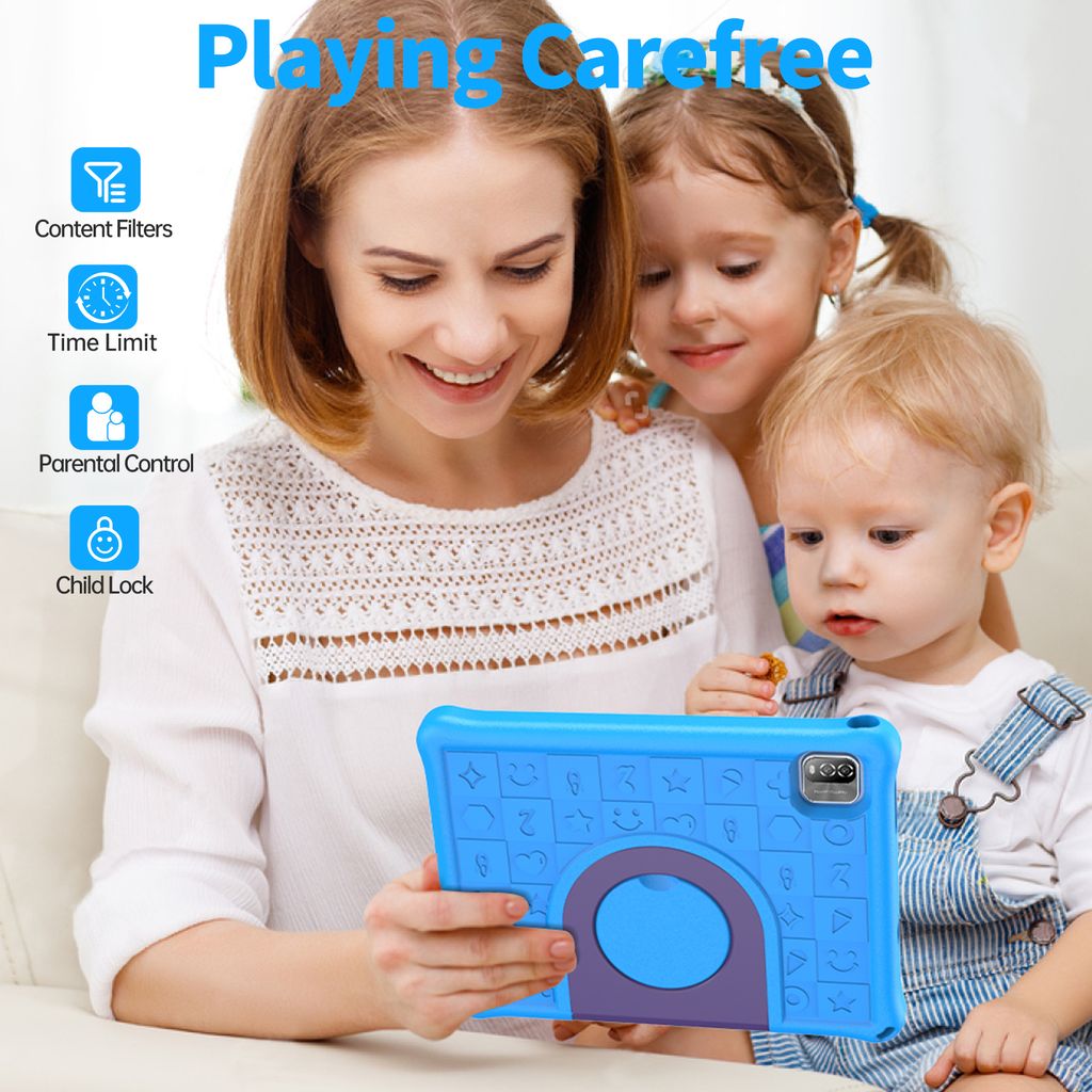 PRITOM Tablet infantil de 10 pulgadas Android 13 64 GB ampliable a 512 GB, cámara dual, tableta para niños a partir de 3 años (azul PRITOM Tablet infantil de 10 pulgadas Android 13 64 GB ampliable a 512 GB, cámara dual, tableta para niños a partir de 3 años (azul