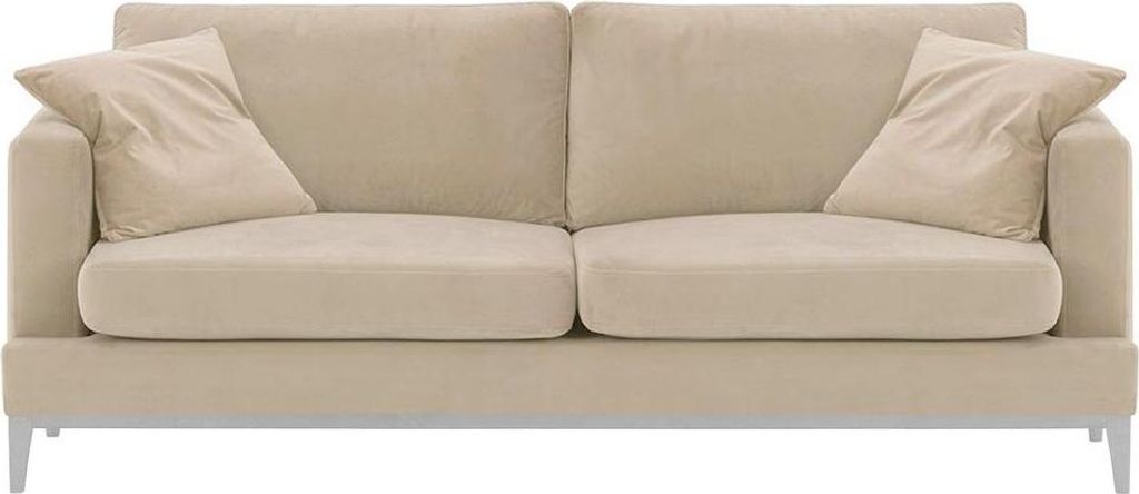 Dreisitzer-Sofa Covex Wood-Velluto 2-white