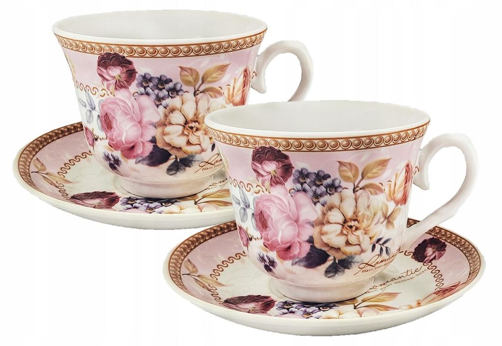 Beker 2 Stukjes Rose220ml Set Decoratieve Cadeaudoos voor Productafbeelding 