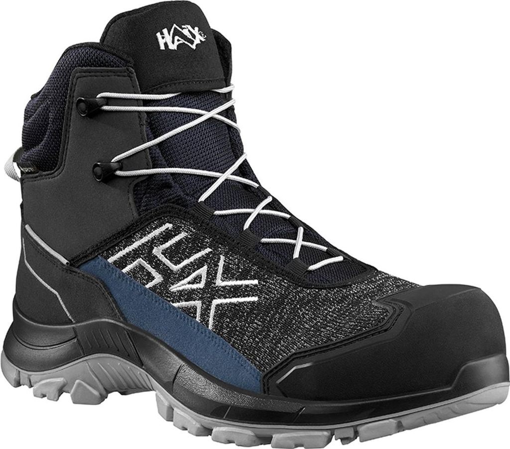 Haix Stiefel BLACK EAGLE Safety 410 | C, GTX, blue 610048, Farbe:schwarz,blau,grau, Größe:UK 3.0 / EU 35