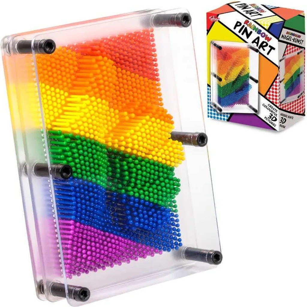 Tableau Pin Art Arc-en-ciel - Jouet éducatif et sensoriel 3D pour enfant