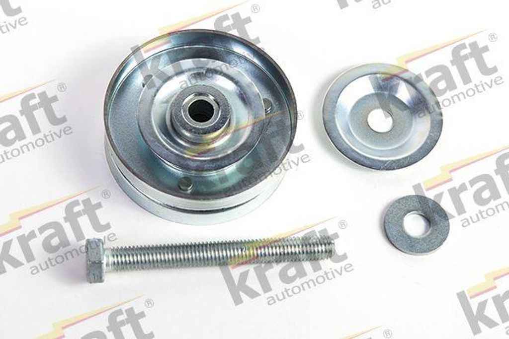 KRAFT AUTOMOTIVE 1220487 Umlenk-/Führungsrolle, Keilrippenriemen OE 03D145276A kompatibel mit Polo 6R, Polo 9N, Fox, Roomster, Fabia, Ibiza, Cordoba