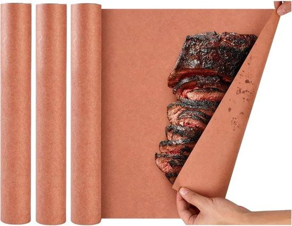 Papier kraft rouge barbecue 30 cm résistant pour cuisson et fumage
