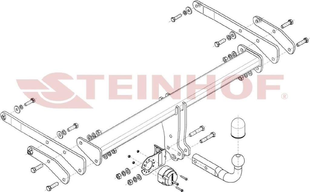 Z545957 Anhängerkupplung passend für AUDI Q5 02/2017- starr