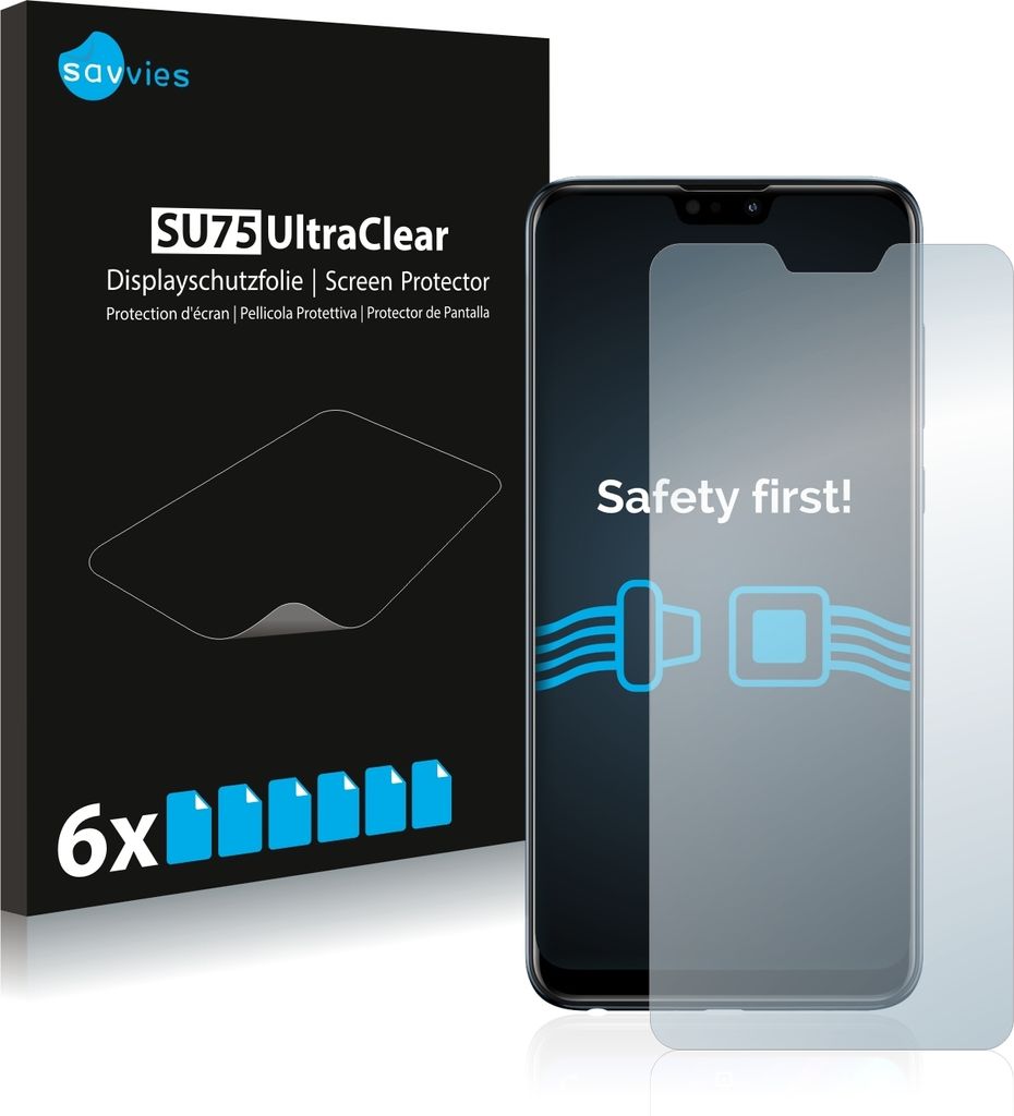 6x Für ASUS ZenFone Max Pro (M2) ZB631KL Schutzfolie Produktbild 