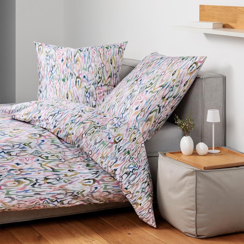 Janine Design Mako-Satin-Bettwäsche-Garnitur 42159 modern art S Farbe multicolor Größe 155x200+80x80