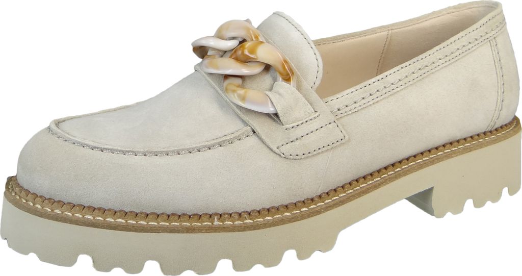 Gabor Shoes Slipper - Beige Glattleder Größe: 42 Normal