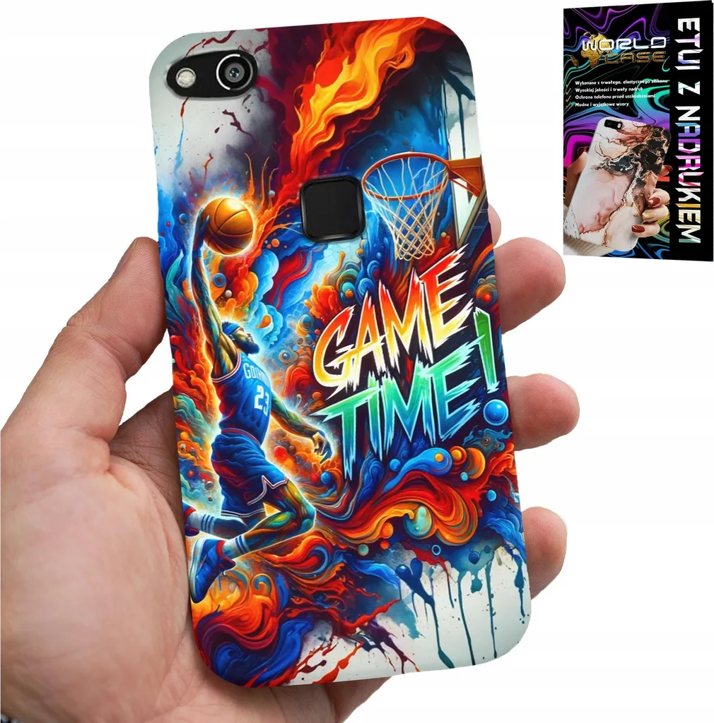 Kit Protezione Huawei P10 Lite: Cover NBA Game Time + Vetro 9H
