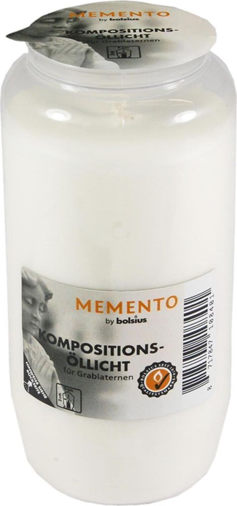 Bolsius Kompo-Öllicht Nr.7 weiß Produktbild 