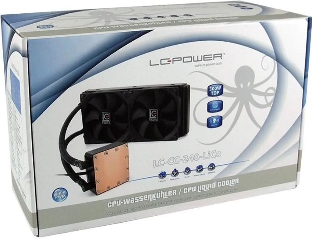Kit de Watercooling LC-Power LC-CC-240-LiCo ARGB 240mm pour CPU AMD Intel - 6