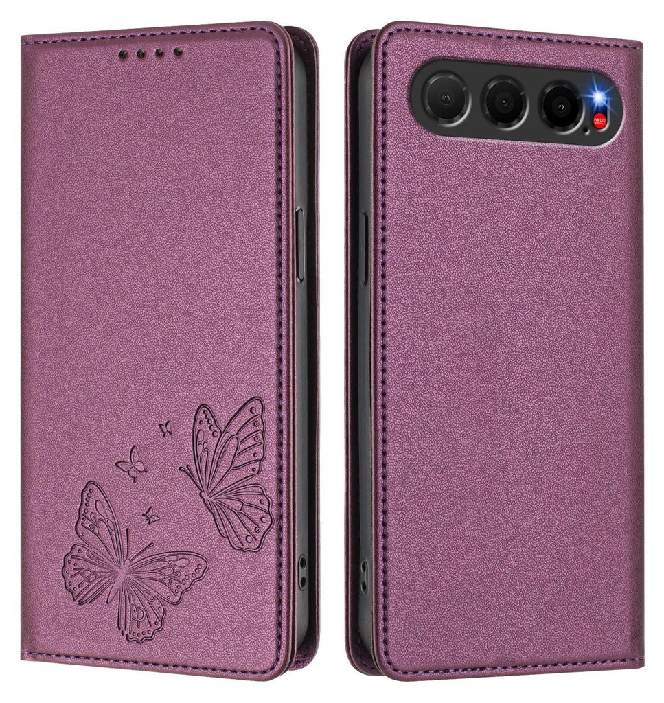 Kožené pouzdro pro ZTE nubia Air, motýlí ražbou, Obrázek produktu 
