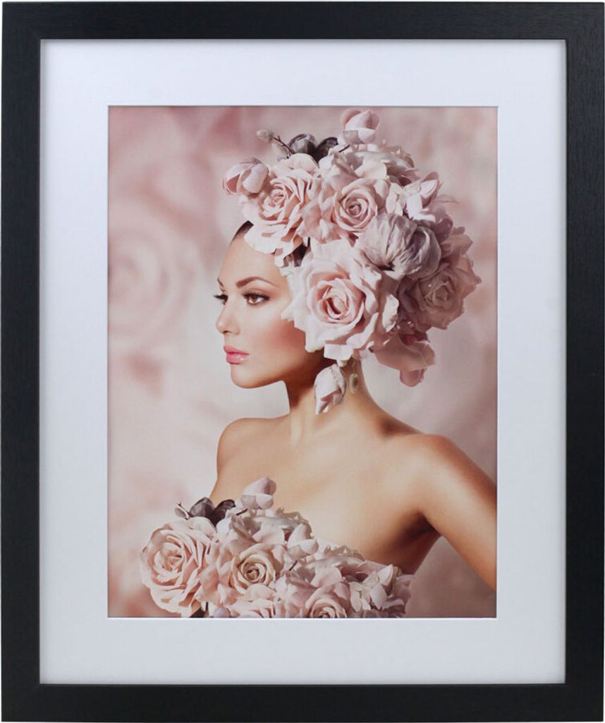 Pack Set Holz Bilderrahmen Foto Plexi Rahmen Acryl Collage Wanddeko Poster S215 - Farbe: Schwarz | Format: 40x50 | Pack: 5