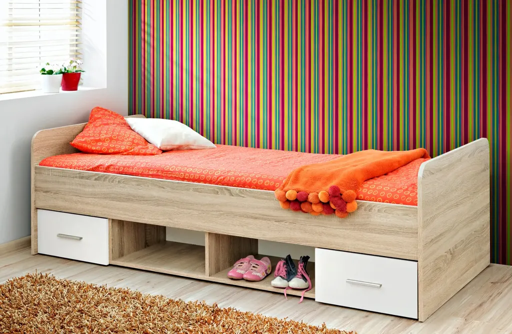 Lit EMAN 90x200 robuste et design - Fini les meubles fragiles et ternes