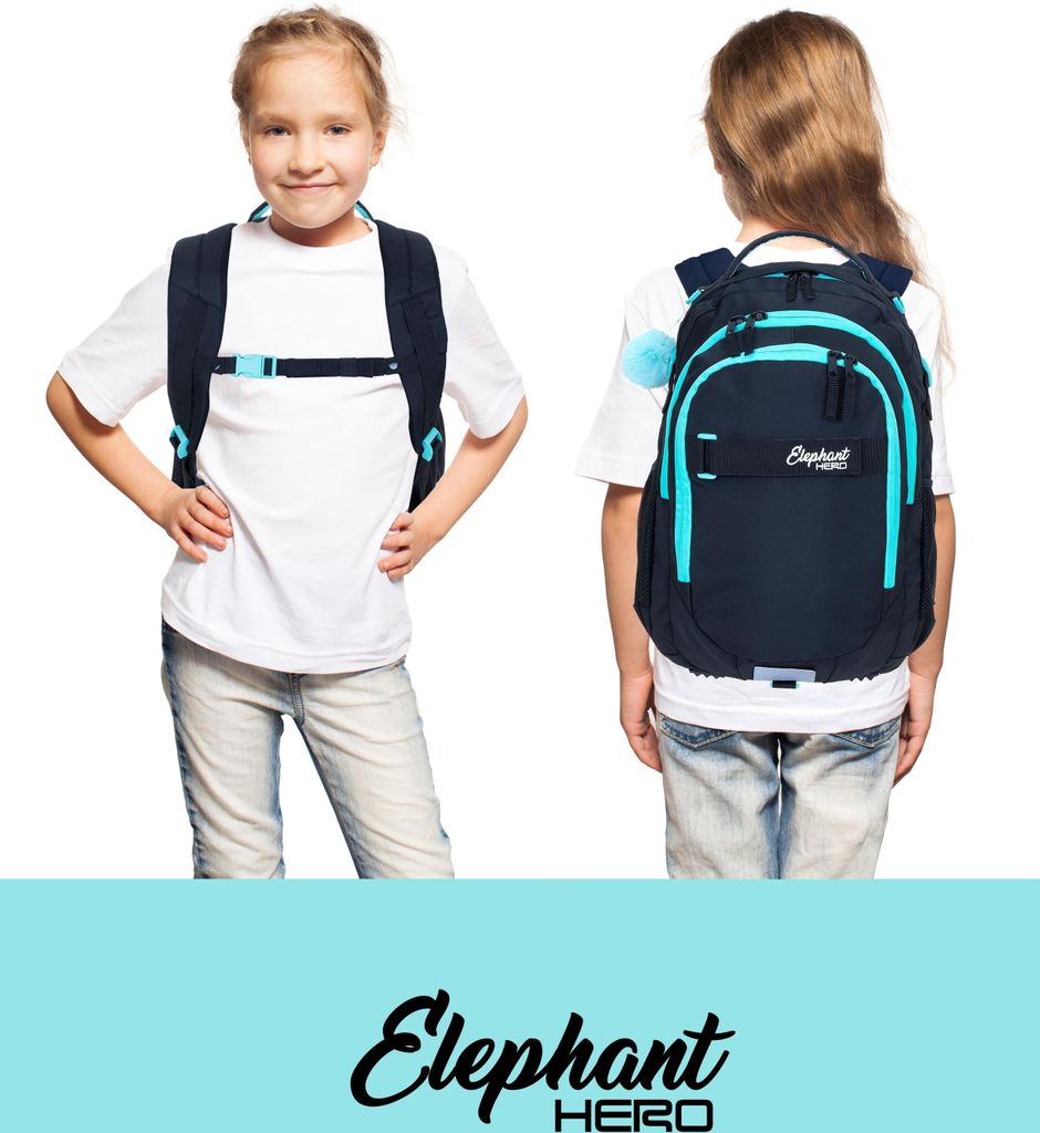 Schulrucksack Set 2 Teile Elephant Hero Signature Rucksack Produktbild 2