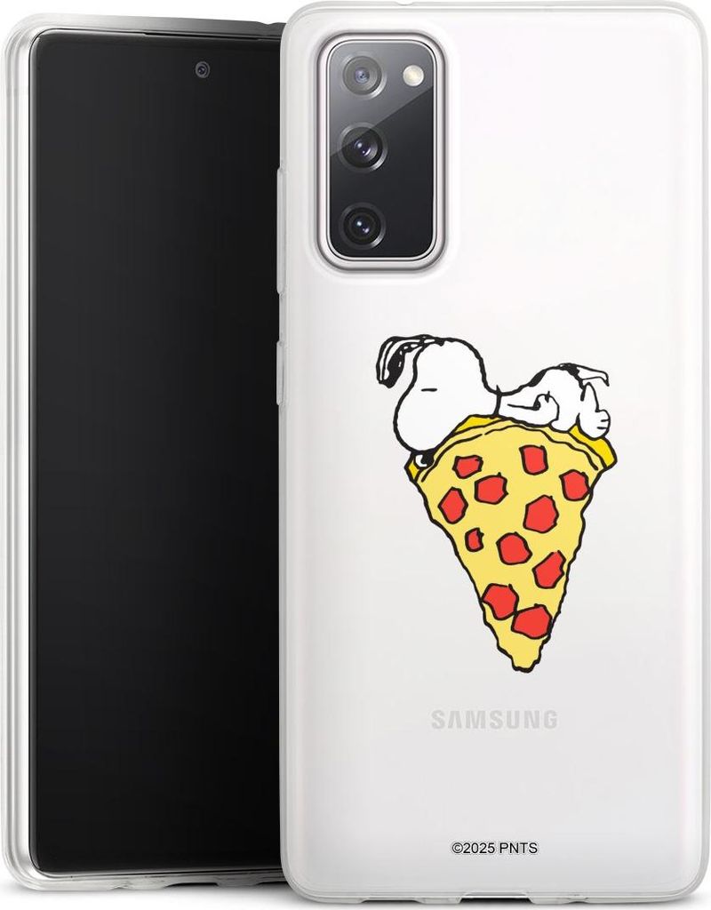 DeinDesign Slim Hülle für Samsung Galaxy S20 FE 5G Silikon Case Ultra Dünn Handyhülle Pizza Peanuts Snoopy