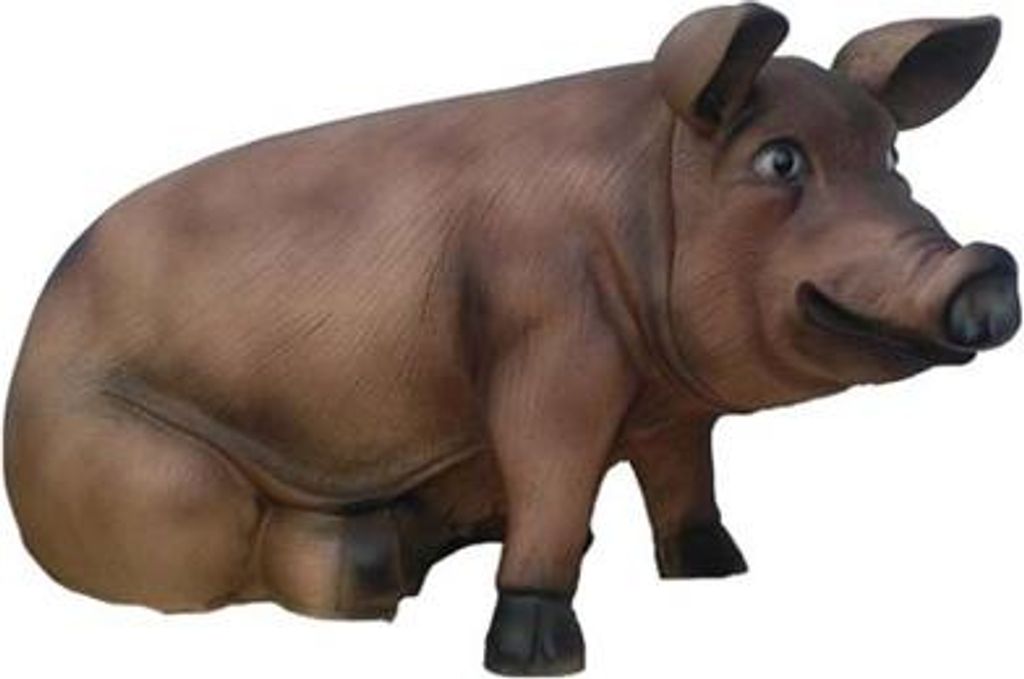 Mast Schwein Bauernhof Dekoration Garten Figuren Statue Tier Wurst Statuen Deko