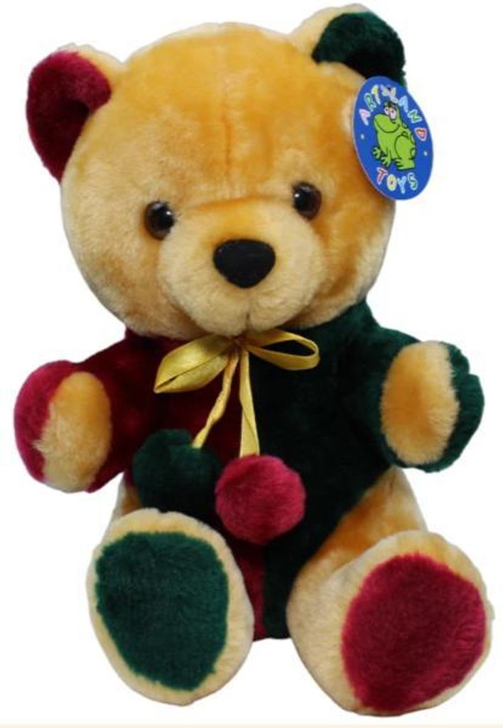 Teddybär Kuscheltier Teddy 27cm bunt Plüschbär Art-Land Toys Kuscheltiere