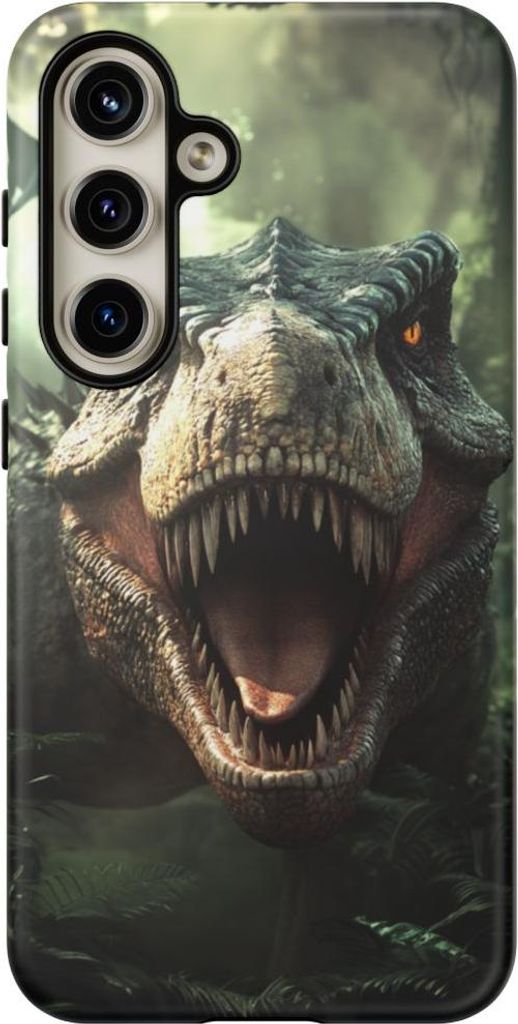Detaillierter Dinosaurier im Dschungel – Hülle Kompatibel mit Galaxy S24