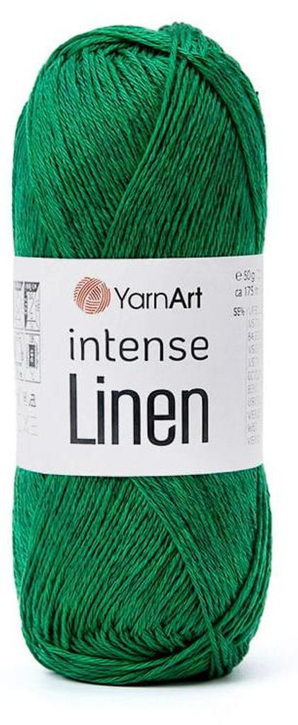 YarnArt Intense Linen 4127 Dunkelgrün – Sommergarn aus Leinen/Viskose, luftig & weich 50g/175m