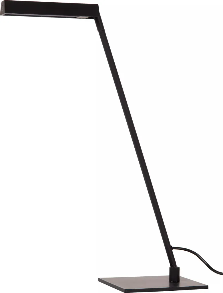 Lampe de bureau pour télétravail Lavale Lucide noire LED grand confort
