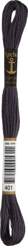 Anchor Sticktwist 4635000-00401 anthrazit Stickgarn, 100 % Produktbild 