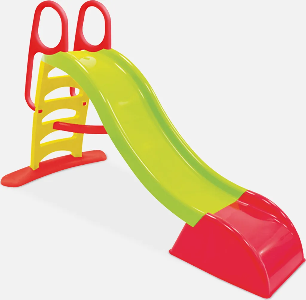 Grande Scivolo per Bambini 180cm Verde Rosso Giallo | Versione Acqua