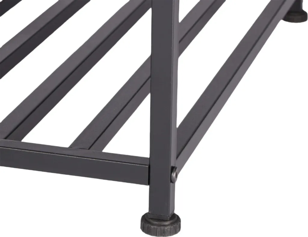 Relaxdays Table de nuit Industrial avec étagère et compartiment noir
