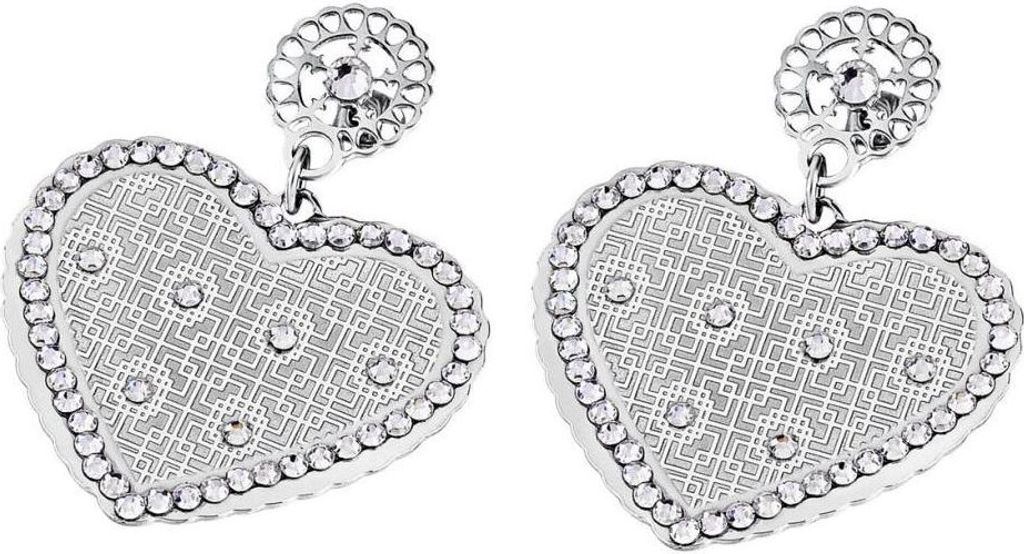 Lotus Style Herz Ohrstecker Ohrringe LS1716-4/1 Edelstahl Strass