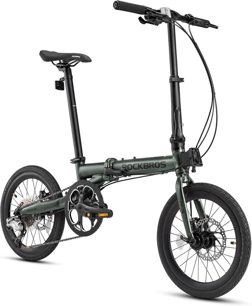 ROCKBROS Faltrad 16 Zoll mit 9 Gang Klapprad  Aluminium Produktbild 