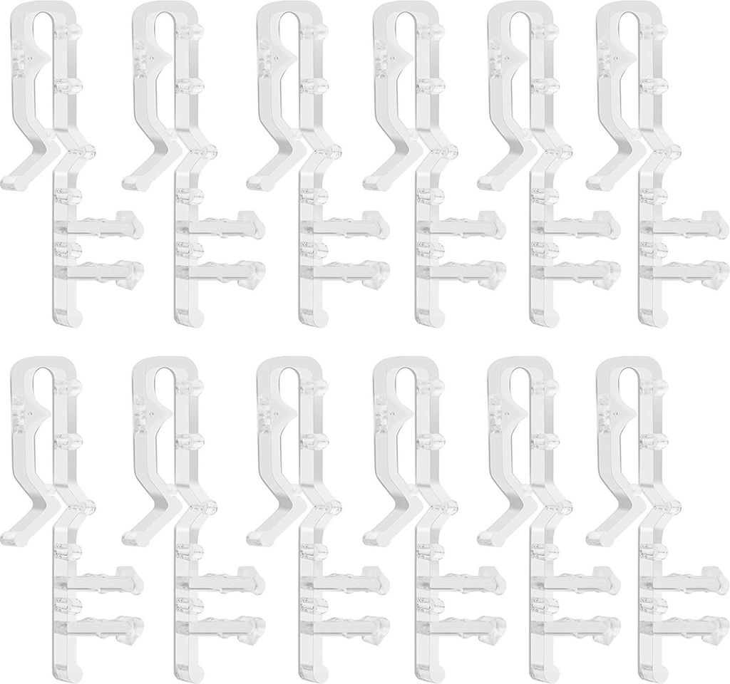 Kunststoff-Volant-Clips für Jalousien, verstecktes Design, Kunststoff-Fenster-Jalousie-Clips, einfach zu installierende Ersatz-Clips für Jalousie...