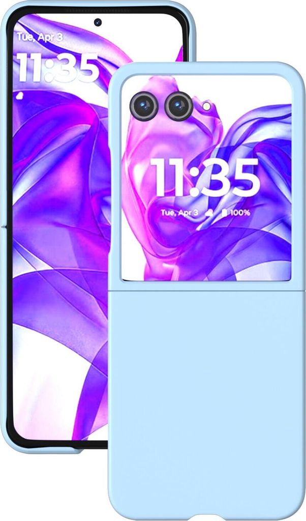 Mobigear Colors Motorola Razr 50 Ultra Hülle Hardcase Backcover - Babyblau