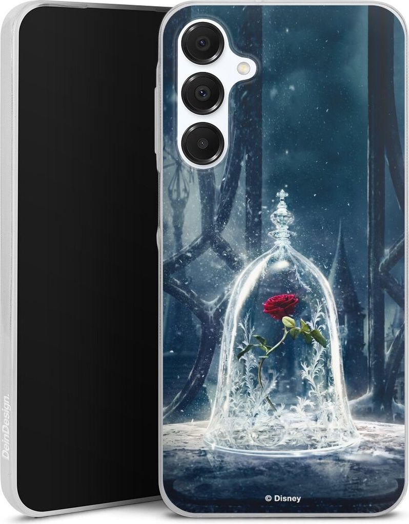 DeinDesign Slim Hülle für Samsung Galaxy A16 4G Silikon Case Ultra Dünn Handyhülle Die Schöne und das Biest Disney Princess Rose