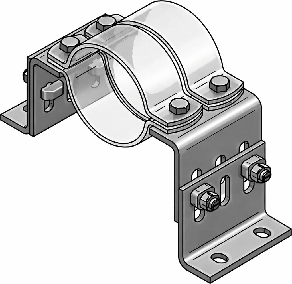 MEFA Festpunkthalterung HV 1, 64 - 273 mm Fy 20 kN 111 - 163 mm, 1 Stk.