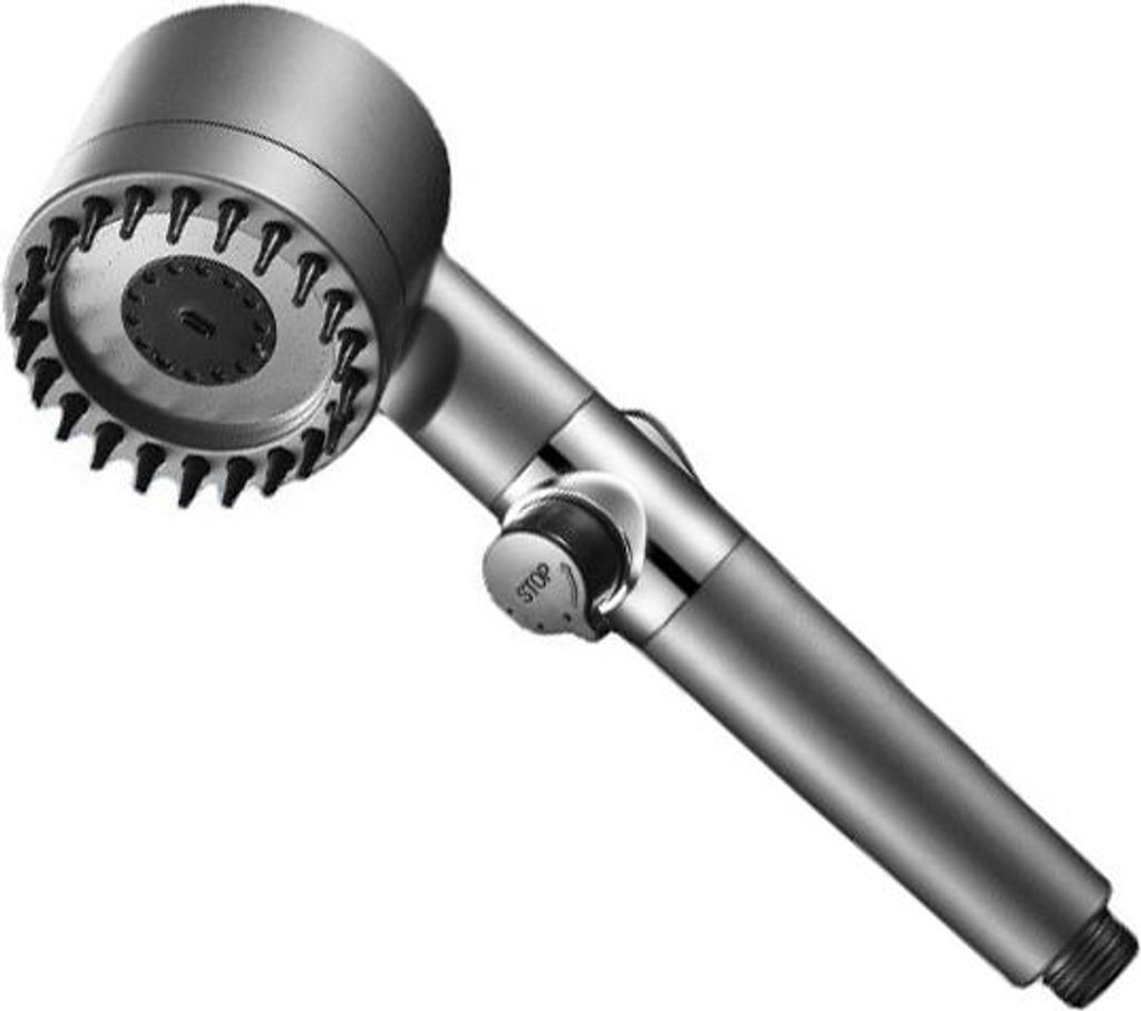 INF Druckverstärkende Filter-Handbrause ABS Schwarz für Badezimmer