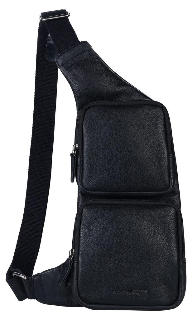 GREENBURRY Umhängetasche Vintage Sling Bag Black schwarz