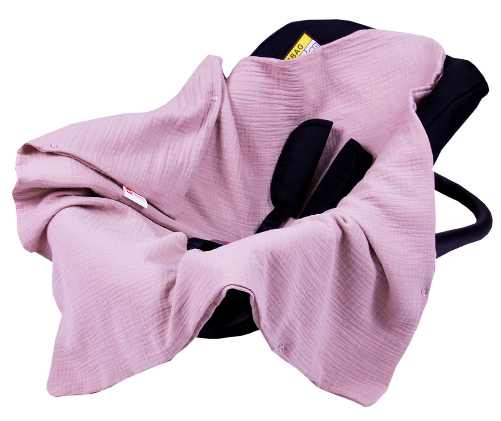 BabyLux Einschlagdecke Musselin 80x80 cm – Sommerdecke für Produktbild 
