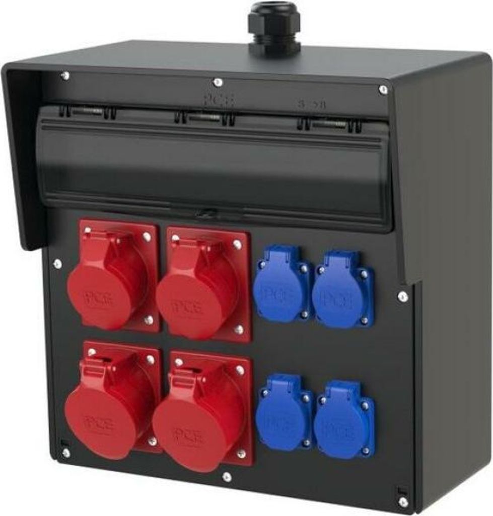 PCE Wandverteiler Vollgummi Bruck BV 2x32/5 2x16/5 4xSSD M32o H Pc