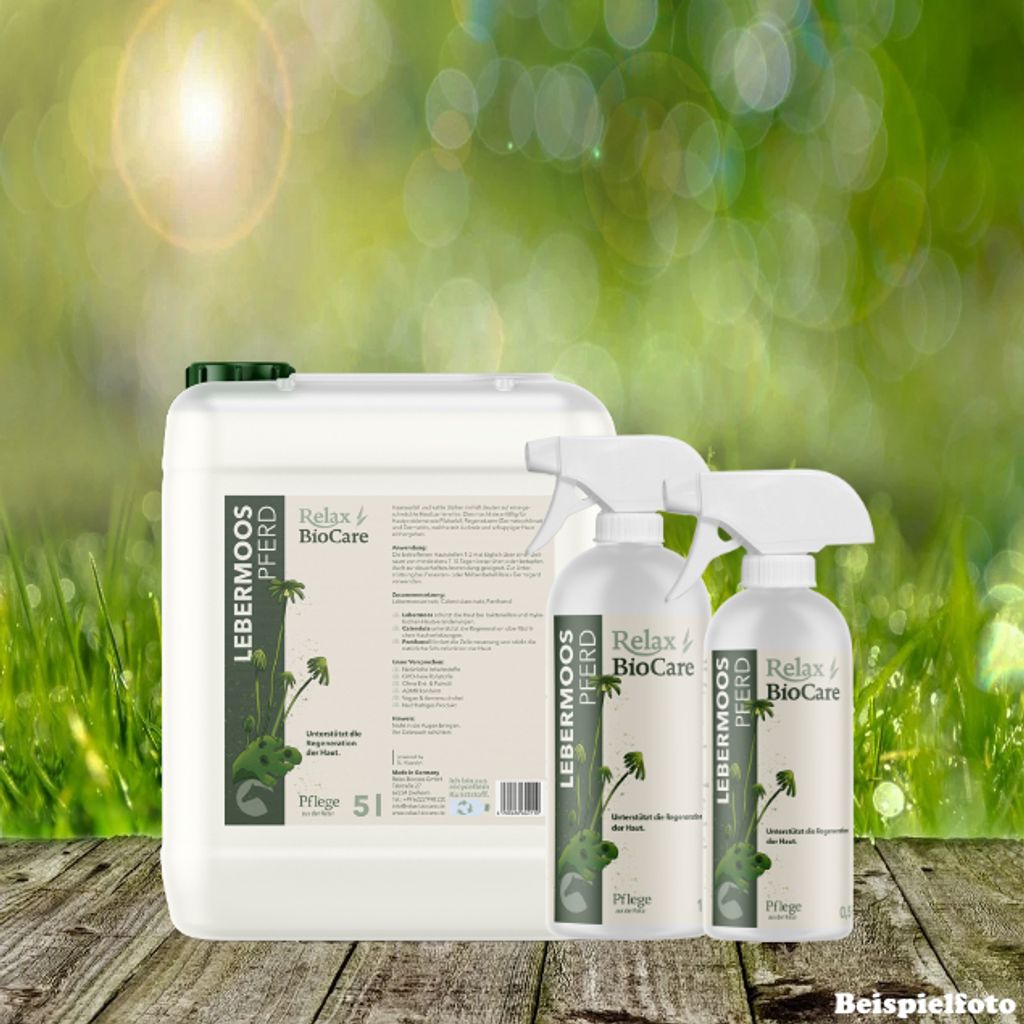 Relax Biocare Lebermoos Pferd 5 Liter - Unterstützt die Regeneration der Haut.