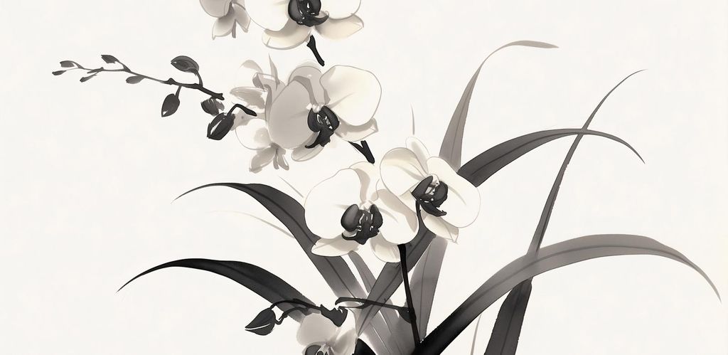 Plakat 91,3x44,5cm Orchidee
