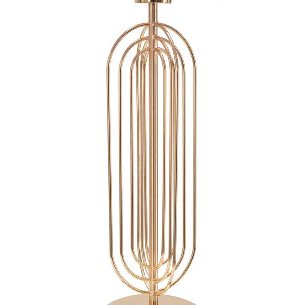 Lampe Krista Or Rose Mauro Ferretti Ø 33 cm Chic avec Douille E27 - 2